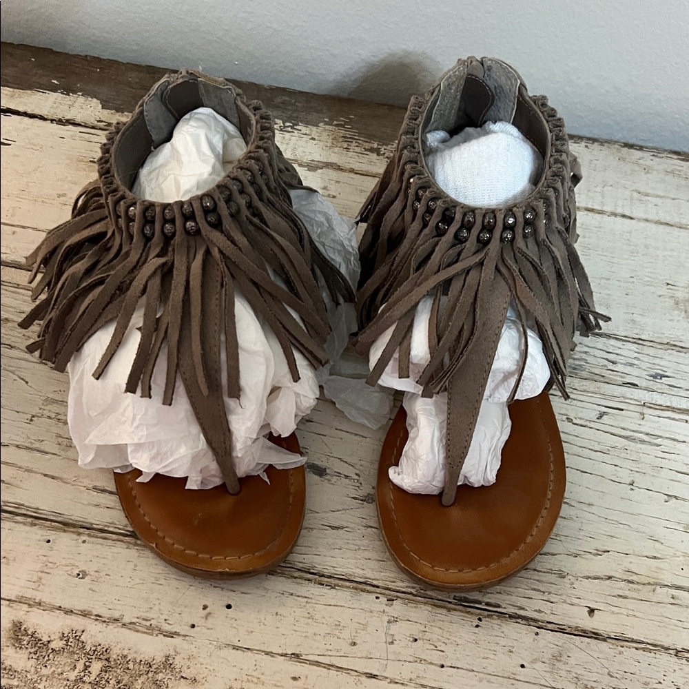 Fringed Sandals